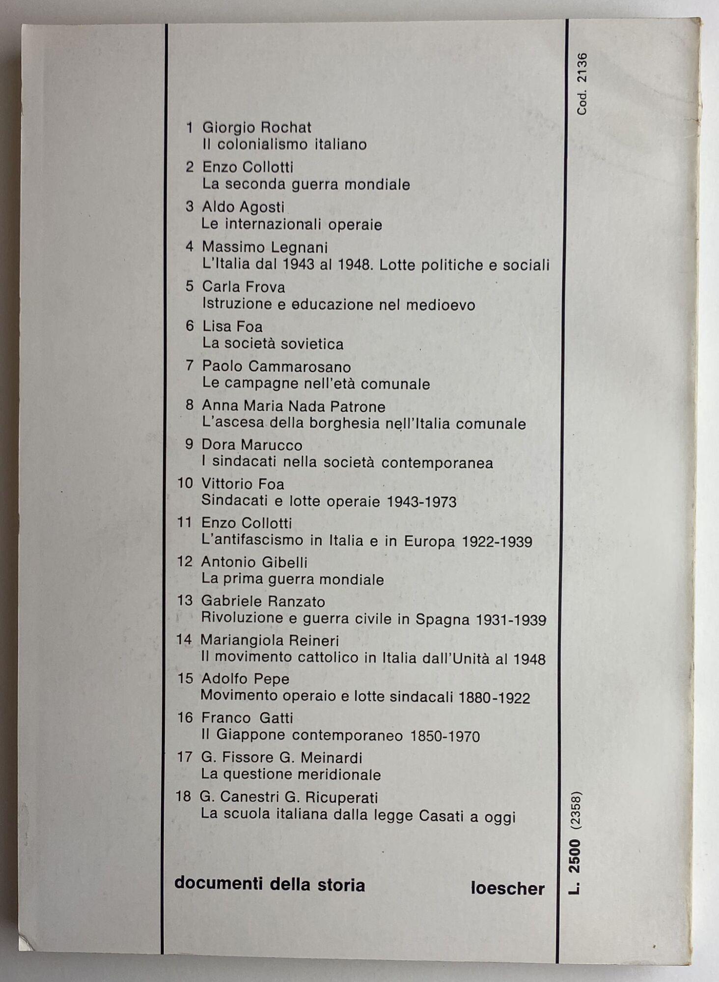 Sindacati e lotte operaie 1943-1973. Documenti della storia 10