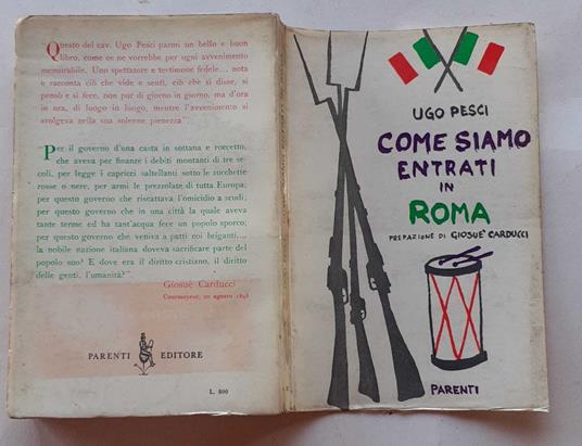 Come siamo entrati in Roma - Ugo Pesci - copertina