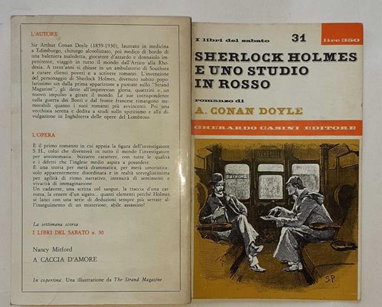 Sherlock Holmes e uno studio in rosso - Arthur Conan Doyle - copertina