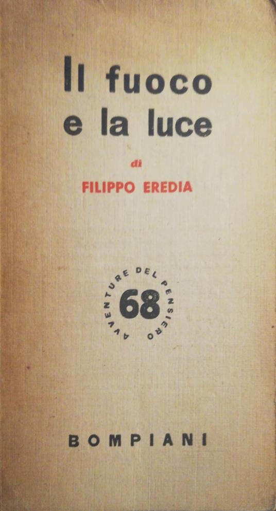 Il fuoco e la luce - Filippo Eredia - copertina