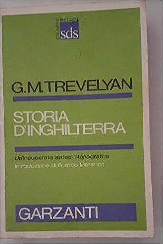 Storia d'Inghilterra - George M. Trevelyan - copertina
