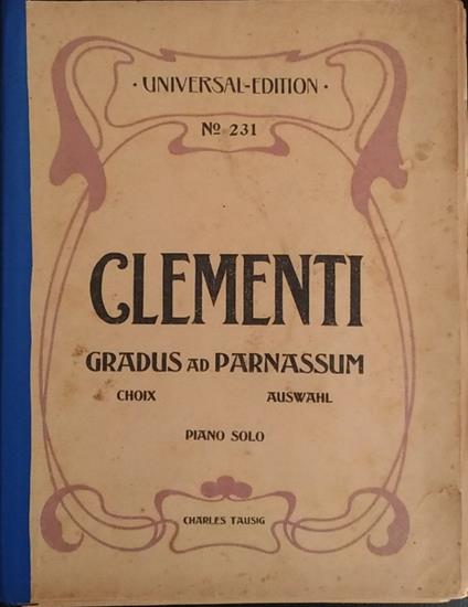 Gradus ad parnassum. Piano solo - copertina