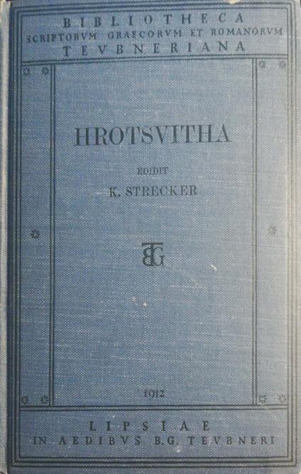 Hrotsvitahae Opera - copertina