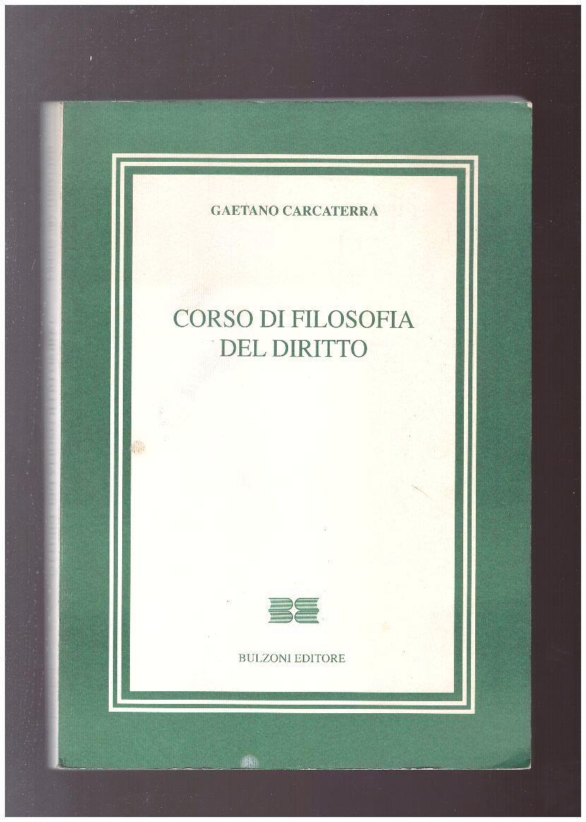 Corso di filosofia del diritto