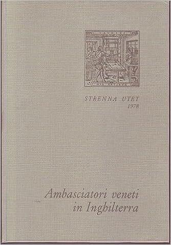 Ambasciatori veneti in Inghilterra - Luigi Firpo - copertina