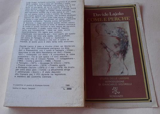 Come e perchè - Davide Lajolo - copertina