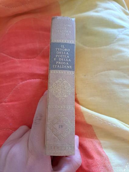 Il tesoro della poesia e della prosa italiane vol. IV - copertina