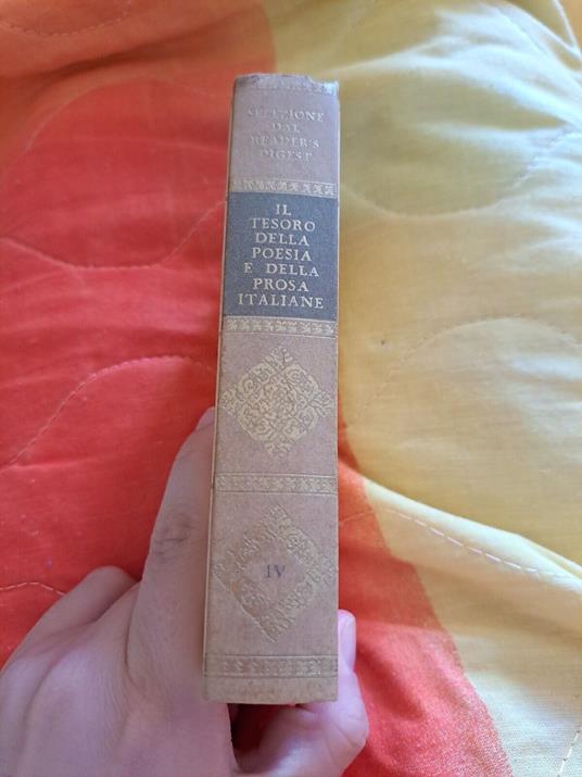 Il tesoro della poesia e della prosa italiane vol. IV - copertina