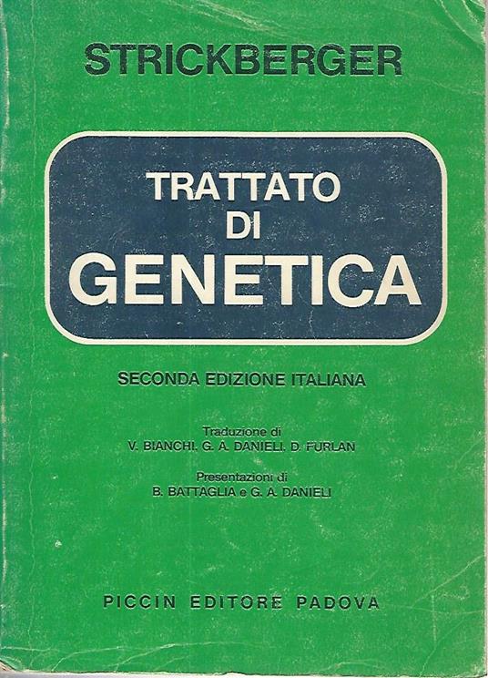 Trattato di genetica - Monroe W. Strickberger - copertina