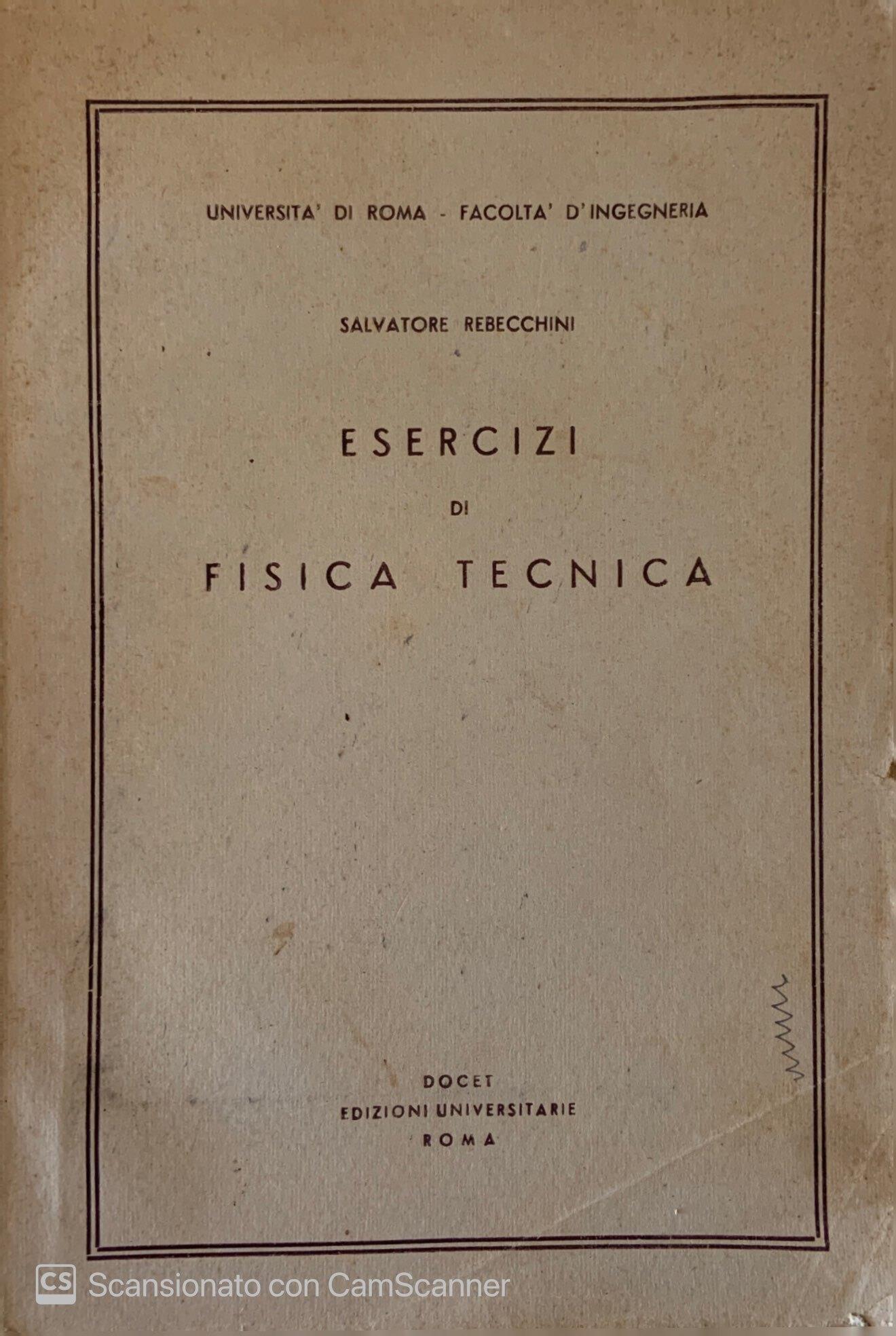Esercizi di fisica tecnica