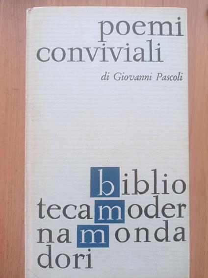 Poemi conviviali - Giovanni Pascoli - copertina