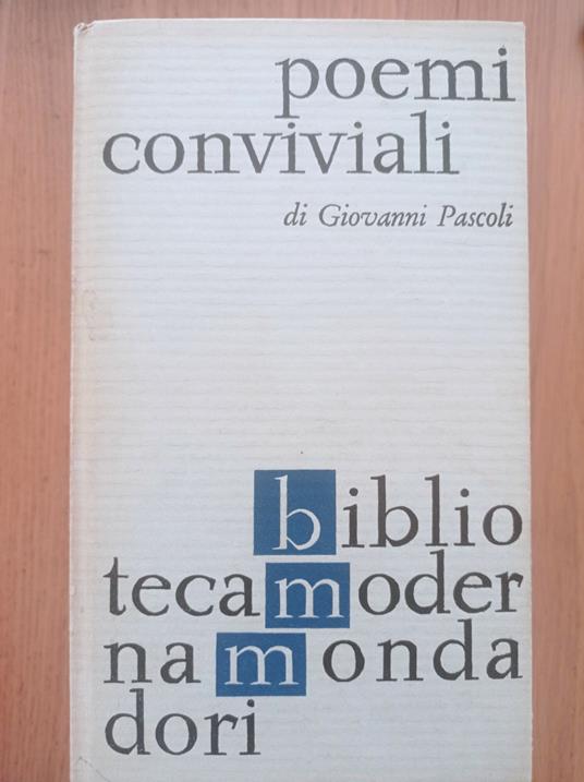 Poemi conviviali - Giovanni Pascoli - copertina