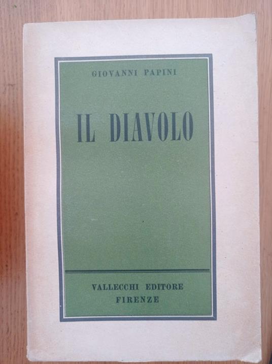 Il diavolo - Giovanni Papini - copertina