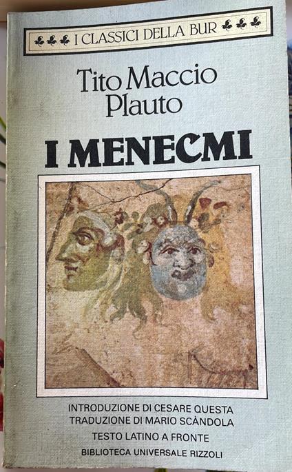 I menecmi - T. Maccio Plauto - copertina