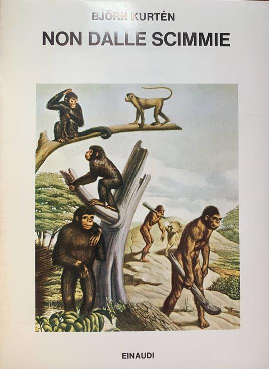 Non dalle scimmie - Björn Kurtén - copertina
