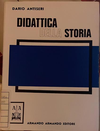 Didattica della storia - Dario Antiseri - copertina