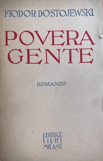 Povera gente - copertina
