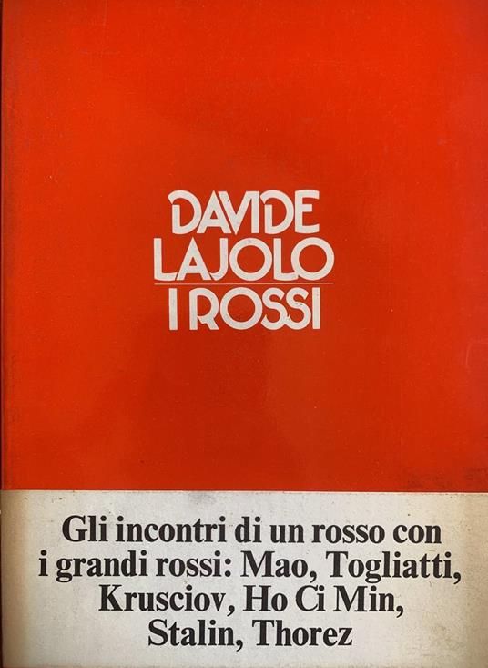 I rossi - Davide Lajolo - copertina