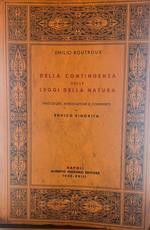 Della contingenza delle leggi della natura