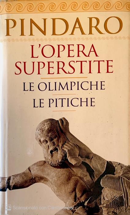 L' opera superstite. Le Olimpiche - Pindaro - copertina