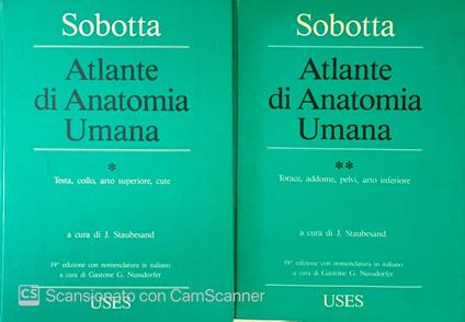 Atlante di anatomia umana. 2 volumi - Johannes Sobotta - copertina
