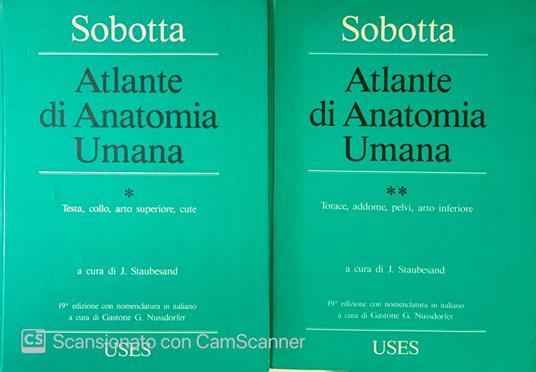 Atlante di anatomia umana. 2 volumi - Johannes Sobotta - copertina