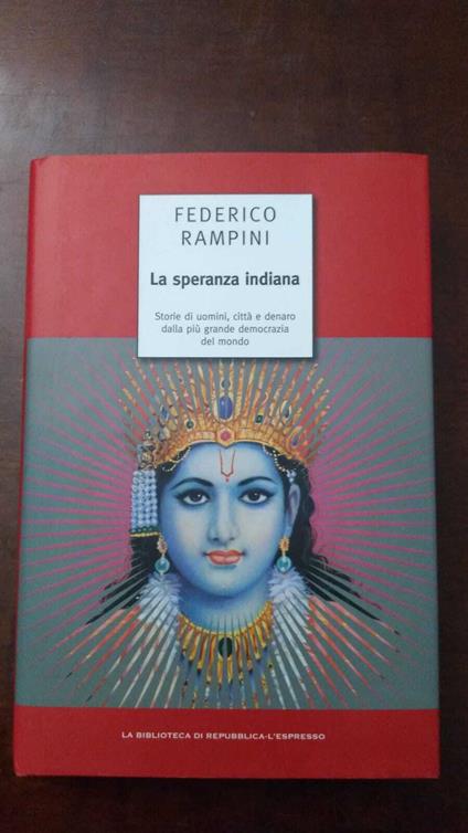speranza indiana - Federico Rampini - copertina