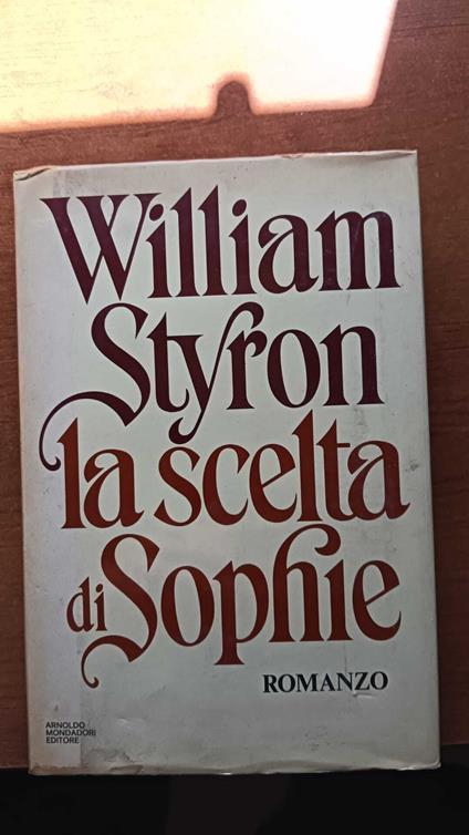 La scelta di Sophie - William Styron - copertina