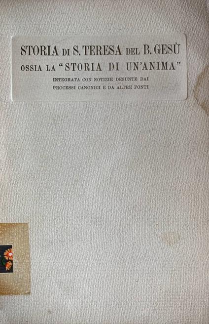 Storia di S. Teresa del Bambino Gesù - copertina