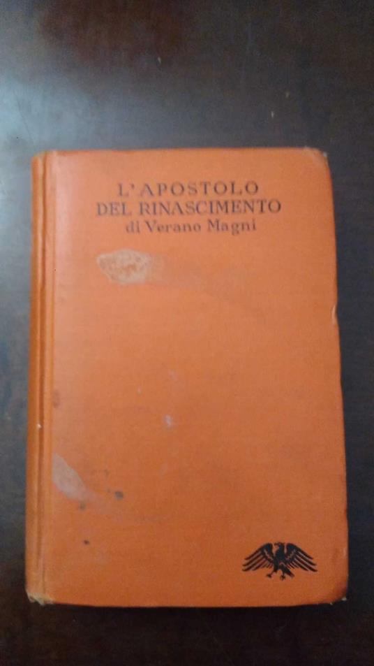 L' apostolo del rinascimento - Verano Magni - copertina