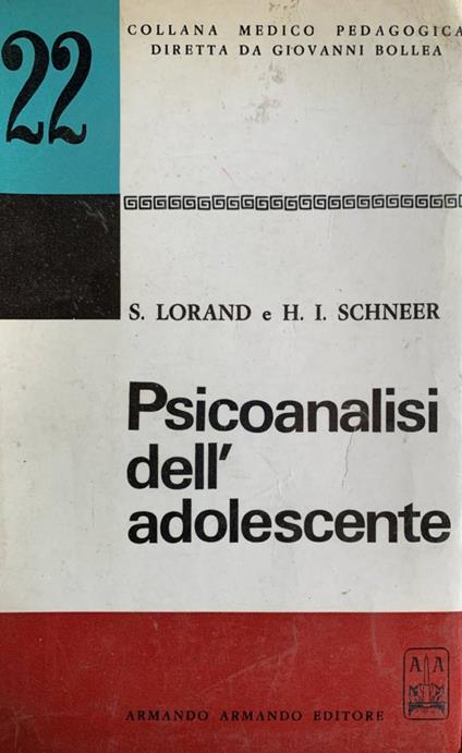 Psicoanalisi dell'adolescente - copertina
