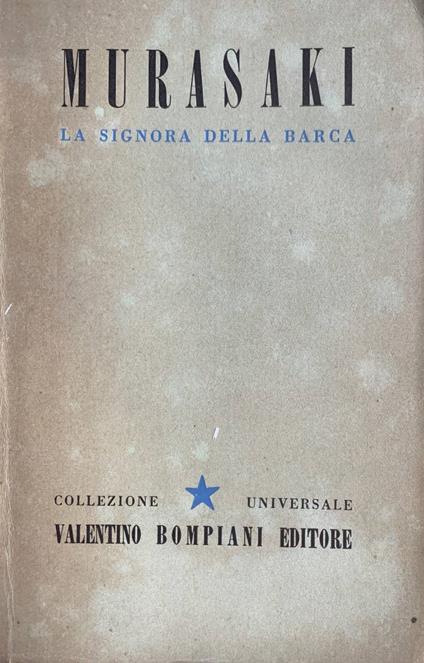 La signora della barca - Murasaki Shikibu - copertina