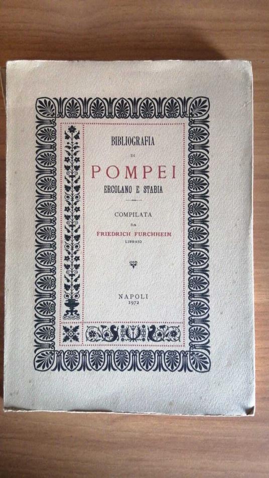 Bibliografia di Pompei Ercolano e Stabia - copertina