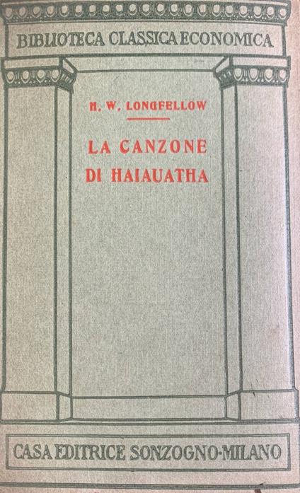 La canzone di Haiauatha - Henry Wadsworth Longfellow - copertina