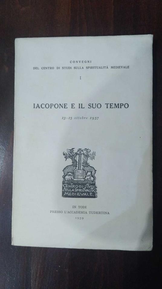 Iacopone e il suo tempo - copertina