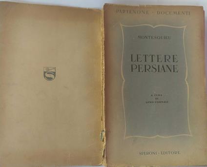 Lettere persiane - Charles L. de Montesquieu - copertina