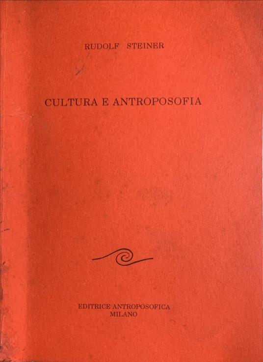 Cultura e antroposofia - Rudolf Steiner - copertina