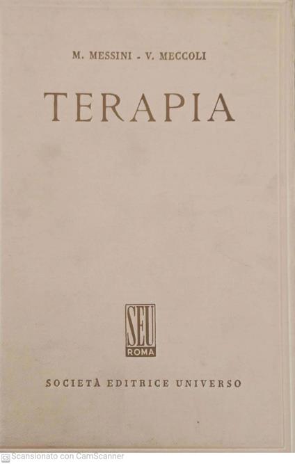 Compendio di terapia delle malattie interne - copertina