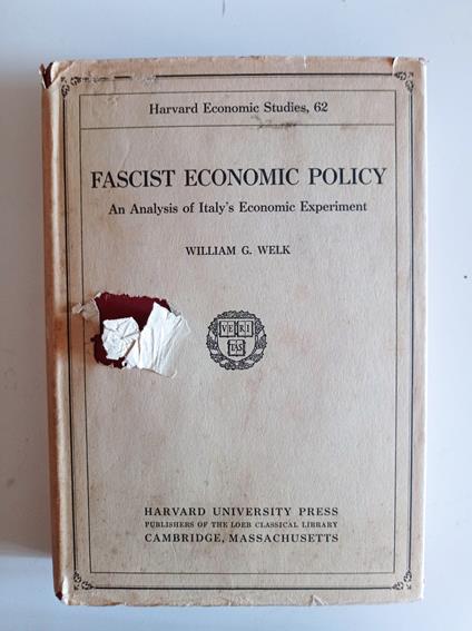 Fascist Economic Policy - copertina
