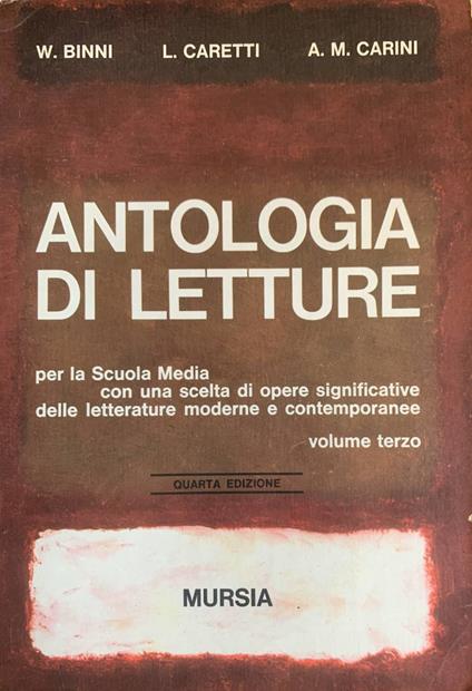 Antologia di letture - 3 - copertina