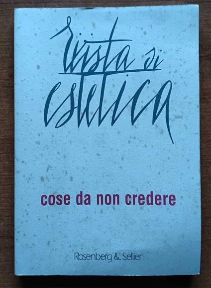 Rivista di estetica - copertina