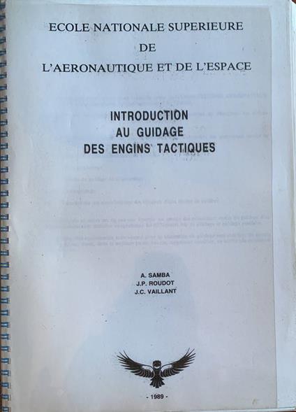 Introduction au guidage des engins tactiques - copertina