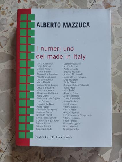 I numeri uno del made in Italy - Alberto Mazzuca - copertina