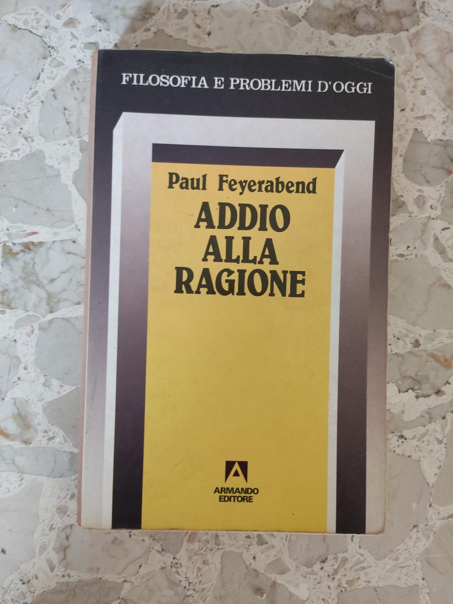 Addio alla ragione