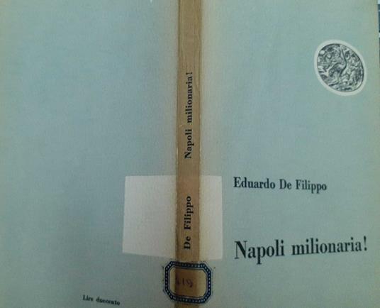 Napoli milionaria! - Eduardo De Filippo - copertina