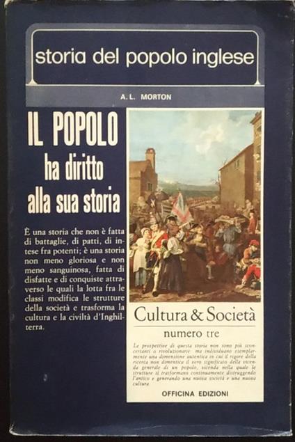 Storia del popolo inglese - copertina