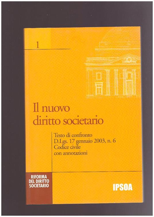 Il nuovo diritto societario - copertina
