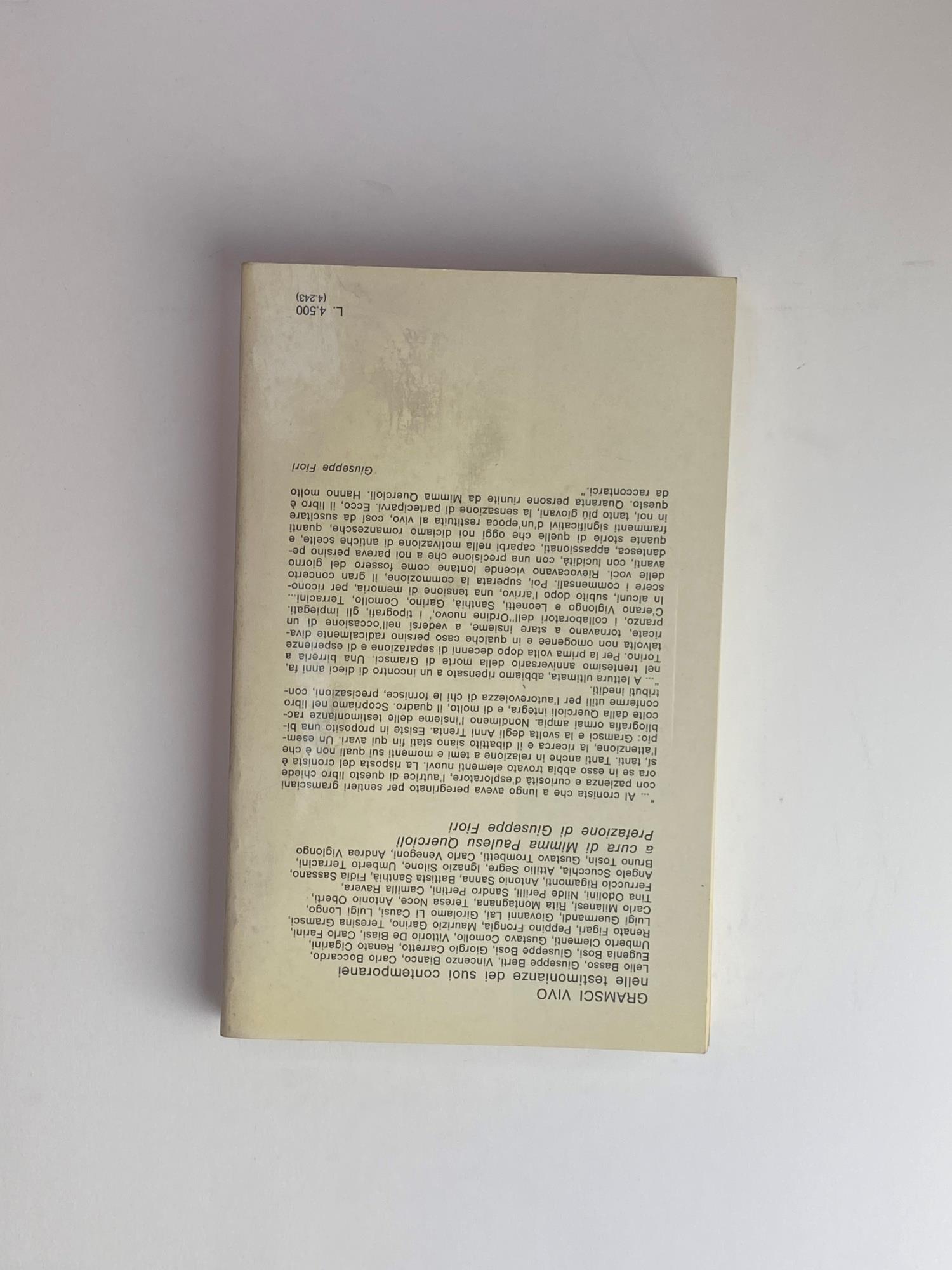 Gramsci vivo. Nelle testimonianze dei suoi contemporanei