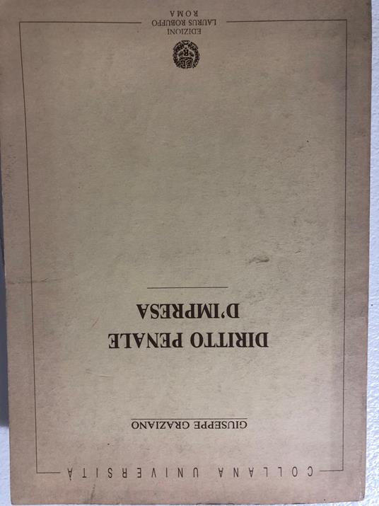Diritto penale d'impresa - copertina