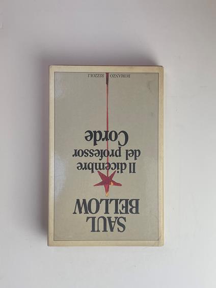 Il dicembre del professore Corde - Bellow Saul,Saul Bellow - copertina